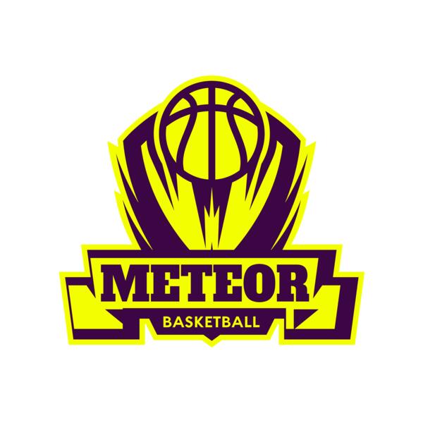 Meteor Basketball Logo Template Miniatura