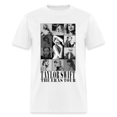 NEW eras tour poster tee B&W *BLANCO Miniatura