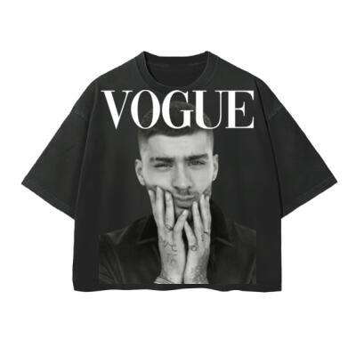 vogue negra crop top ZAYN Miniatura