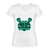 Playera Dama: Algodón Peinado Cuello V Miniatura