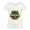 Playera Dama: Algodón Peinado Cuello V Miniatura
