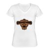 Playera Dama: Algodón Peinado Cuello V Miniatura