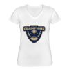 Playera Dama: Algodón Peinado Cuello V Miniatura
