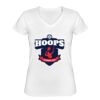 Playera Dama: Algodón Peinado Cuello V Miniatura