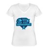 Playera Dama: Algodón Peinado Cuello V Miniatura