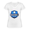 Playera Dama: Algodón Peinado Cuello V Miniatura