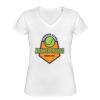 Playera Dama: Algodón Peinado Cuello V Miniatura
