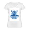 Playera Dama: Algodón Peinado Cuello V Miniatura