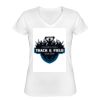 Playera Dama: Algodón Peinado Cuello V Miniatura