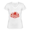 Playera Dama: Algodón Peinado Cuello V Miniatura