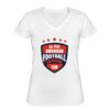 Playera Dama: Algodón Peinado Cuello V Miniatura