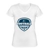 Playera Dama: Algodón Peinado Cuello V Miniatura