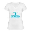 Playera Dama: Algodón Peinado Cuello V Miniatura