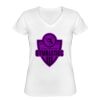 Playera Dama: Algodón Peinado Cuello V Miniatura