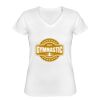 Playera Dama: Algodón Peinado Cuello V Miniatura