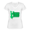 Playera Dama: Algodón Peinado Cuello V Miniatura
