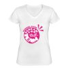 Playera Dama: Algodón Peinado Cuello V Miniatura