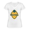 Playera Dama: Algodón Peinado Cuello V Miniatura