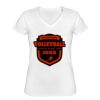 Playera Dama: Algodón Peinado Cuello V Miniatura
