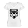 Playera Dama: Algodón Peinado Cuello V Miniatura