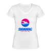 Playera Dama: Algodón Peinado Cuello V Miniatura