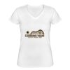 Playera Dama: Algodón Peinado Cuello V Miniatura