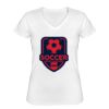 Playera Dama: Algodón Peinado Cuello V Miniatura
