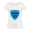 Playera Dama: Algodón Peinado Cuello V Miniatura