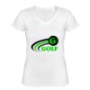 Playera Dama: Algodón Peinado Cuello V Miniatura