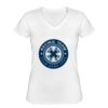 Playera Dama: Algodón Peinado Cuello V Miniatura