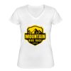 Playera Dama: Algodón Peinado Cuello V Miniatura