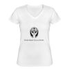 Playera Dama: Algodón Peinado Cuello V Miniatura
