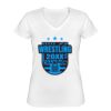Playera Dama: Algodón Peinado Cuello V Miniatura