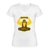 Playera Dama: Algodón Peinado Cuello V Miniatura