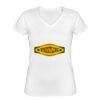 Playera Dama: Algodón Peinado Cuello V Miniatura