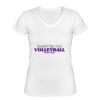 Playera Dama: Algodón Peinado Cuello V Miniatura