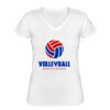 Playera Dama: Algodón Peinado Cuello V Miniatura