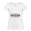 Playera Dama: Algodón Peinado Cuello V Miniatura