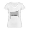 Playera Dama: Algodón Peinado Cuello V Miniatura