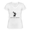 Playera Dama: Algodón Peinado Cuello V Miniatura