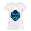 Playera Dama: Algodón Peinado Cuello V Miniatura
