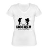 Playera Dama: Algodón Peinado Cuello V Miniatura