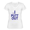 Playera Dama: Algodón Peinado Cuello V Miniatura