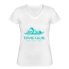 Playera Dama: Algodón Peinado Cuello V Miniatura