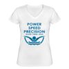 Playera Dama: Algodón Peinado Cuello V Miniatura