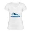Playera Dama: Algodón Peinado Cuello V Miniatura