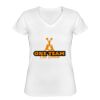 Playera Dama: Algodón Peinado Cuello V Miniatura