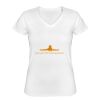 Playera Dama: Algodón Peinado Cuello V Miniatura