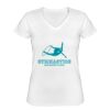 Playera Dama: Algodón Peinado Cuello V Miniatura