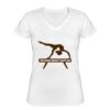 Playera Dama: Algodón Peinado Cuello V Miniatura